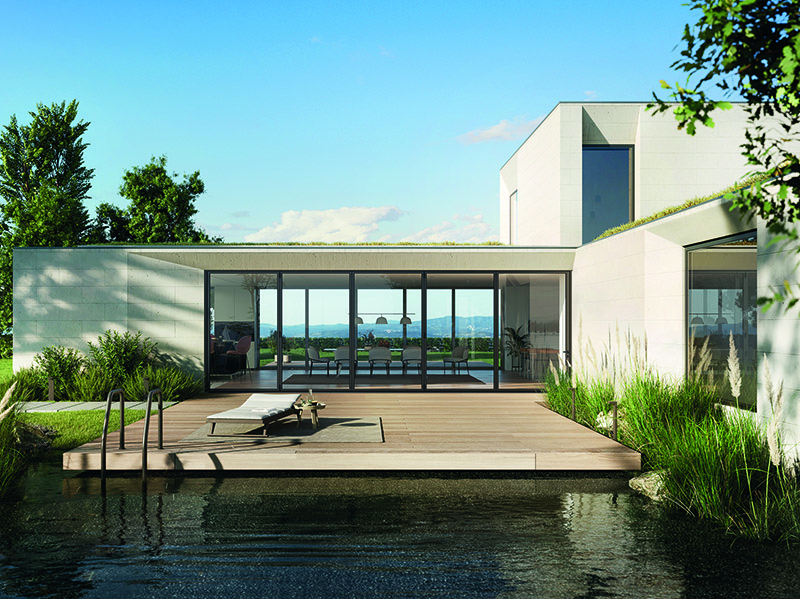 Die Lösung ist für Objekt- und Wohnbauten gleichermaßen geeignet. Foto: © Schüco International