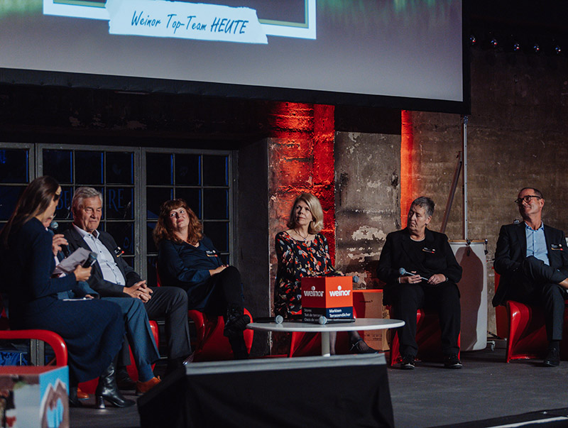 Ziele und Erfolge: Podiumsdiskussion mit Gründungsmitgliedern des Top-Teams und Unternehmensleitung. Foto: © Weinor