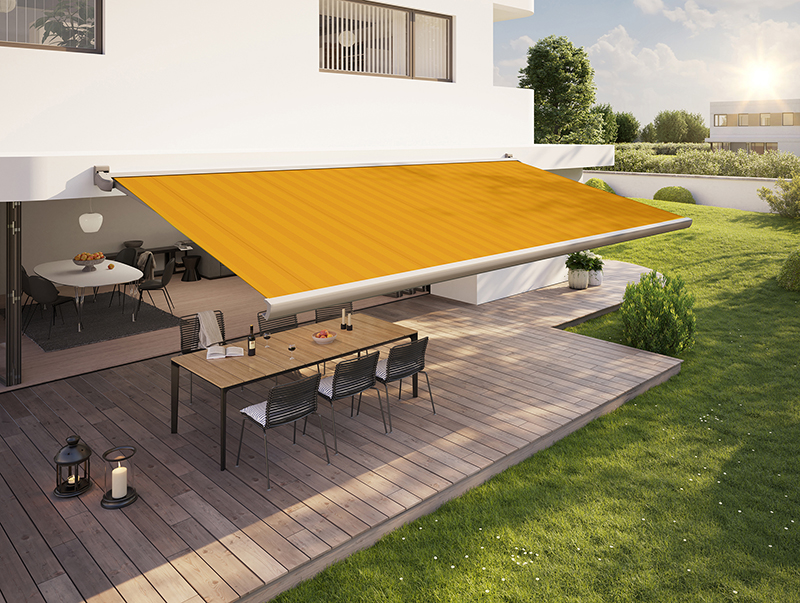 Die Kollektion ist auf Dauer angelegt, mit ergänzenden, austauschbaren Dessins. Foto: © Markilux