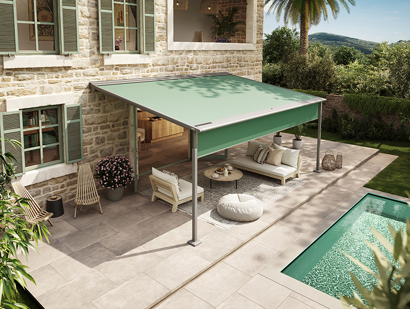 Insgesamt ist die neue Markisentuch-Kollektion kompakt, international und zeitgemäß. Foto: © Markilux