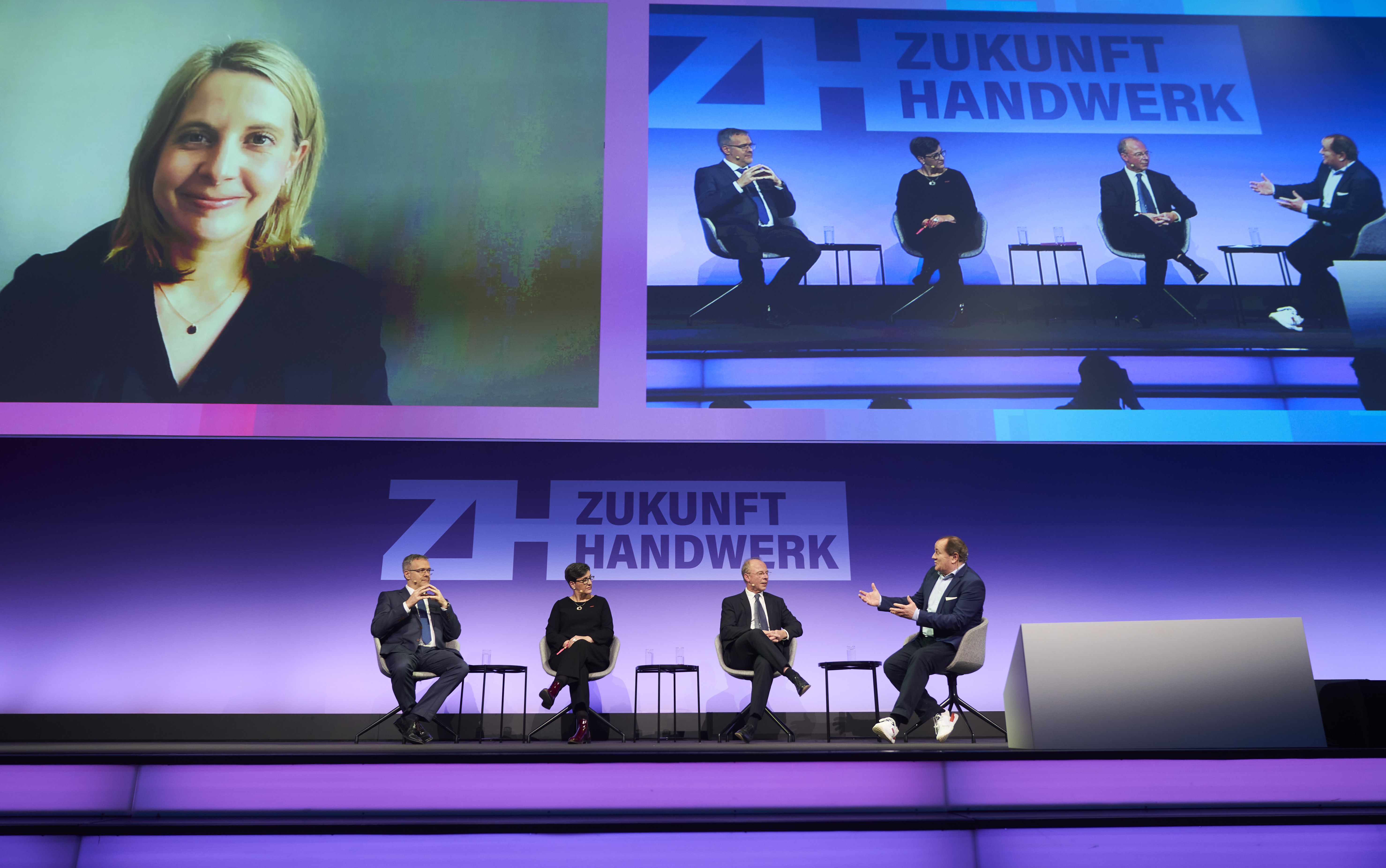 Verena Hubertz, Jörg Dittrich, Susanne Haus, Michael Heise und Wolfram Kons (v. l.) Foto: © ZDH / Henning Schacht