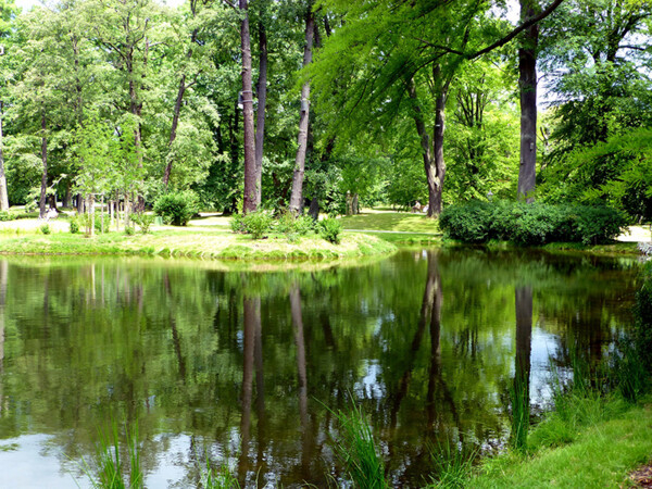 Der Kurpark Bad Homburg ist ein grünes Kleinod mit einem beeindruckenden Baumbestand, Tempeln, Skulpturen und dem Old Course, dem ältesten Golfplatz Deutschlands. Foto: © giggel/Wikipedia