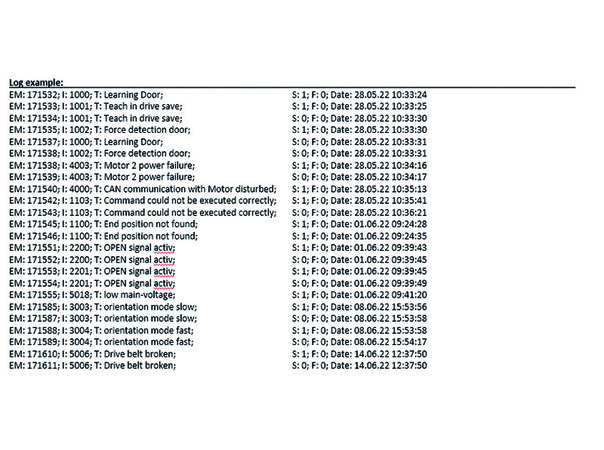 Ereignisspeicher des MiDrive. Foto: © Meiller Aufzugtüren Ereignisspeicher des MiDrive. Foto: © Meiller Aufzugtüren