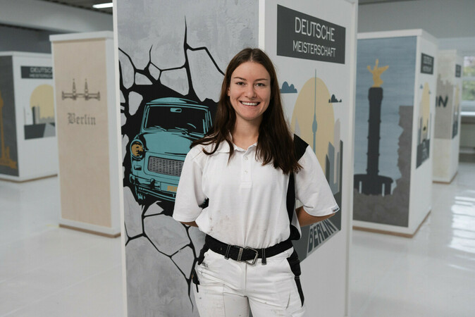 Anna Hülllner, Gewinnerin des Gestaltungswettbewerbs Die gute Form im Handwerk Foto: © BV Farbe/Bastien Bodenstein