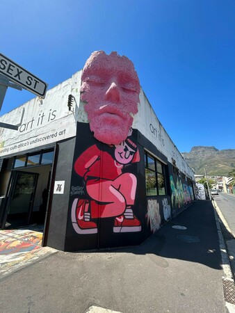 Auf Schritt und Tritt begegnet den Besuchern Straßenkunst im Stadtteil Woodstock in Kapstadt. Foto: © DHB