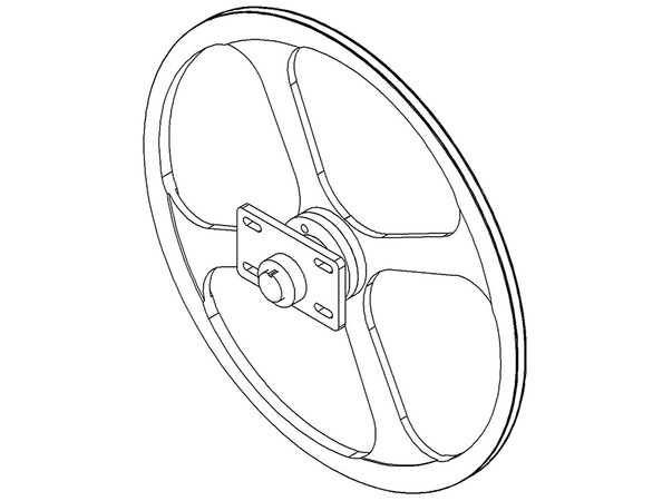 Fig. 8: Hand Rail Return/Drive Pulley. Photo: © Löher