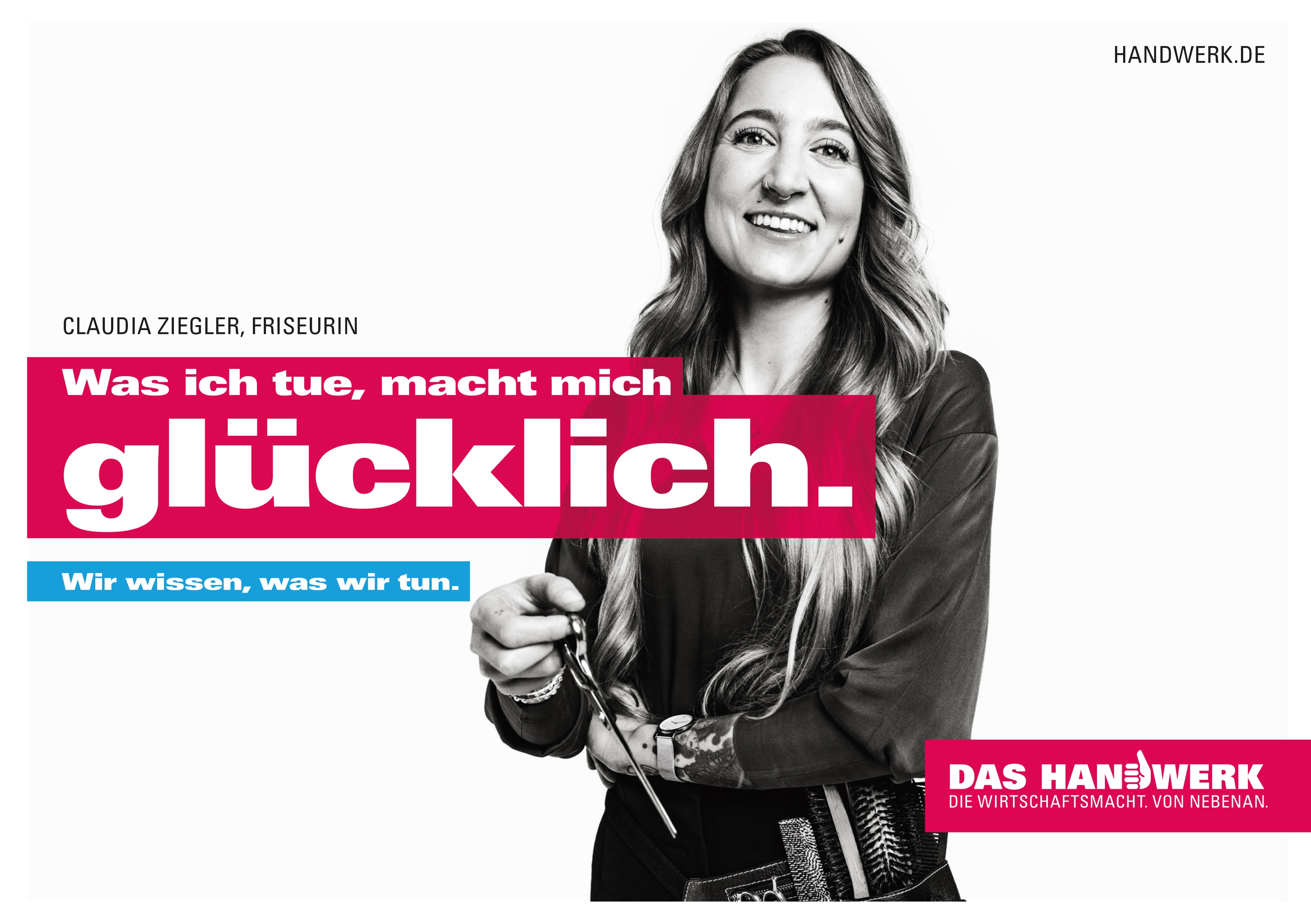 Ein Motiv der Imagekampagne des Handwerks. Foto: © DHKT / handwerk.de