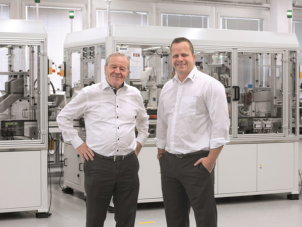 The managing partners (from left) Heinz and Philip Schmersal. Photo: © Andreas Fischer/ Schmersal