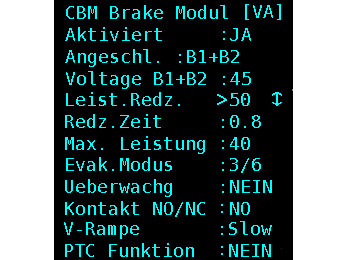 CBM-Parametrierung über das Steuerungsmenü. Foto: © New Lift