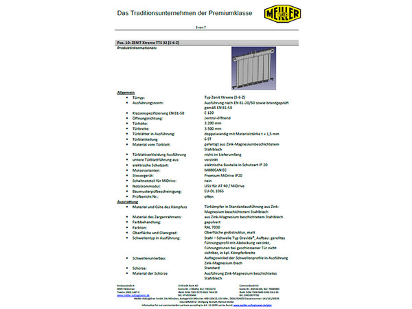 Foto: © Meiller Aufzugtüren Foto: © Meiller Aufzugtüren