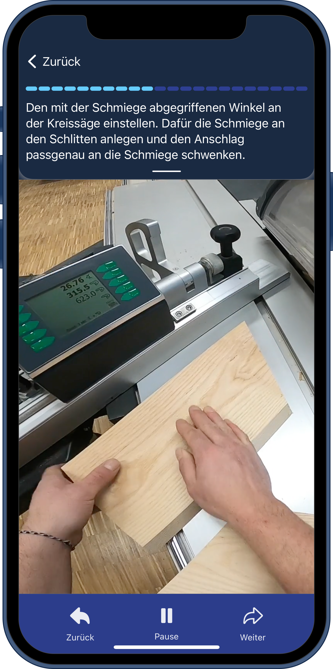Schritt-für-Schritt-Anleitung Herstellung eines Schifterschnitts und Anreißen der Zinkenverbindung für die ÜLU der Tischler Foto: © craftguide