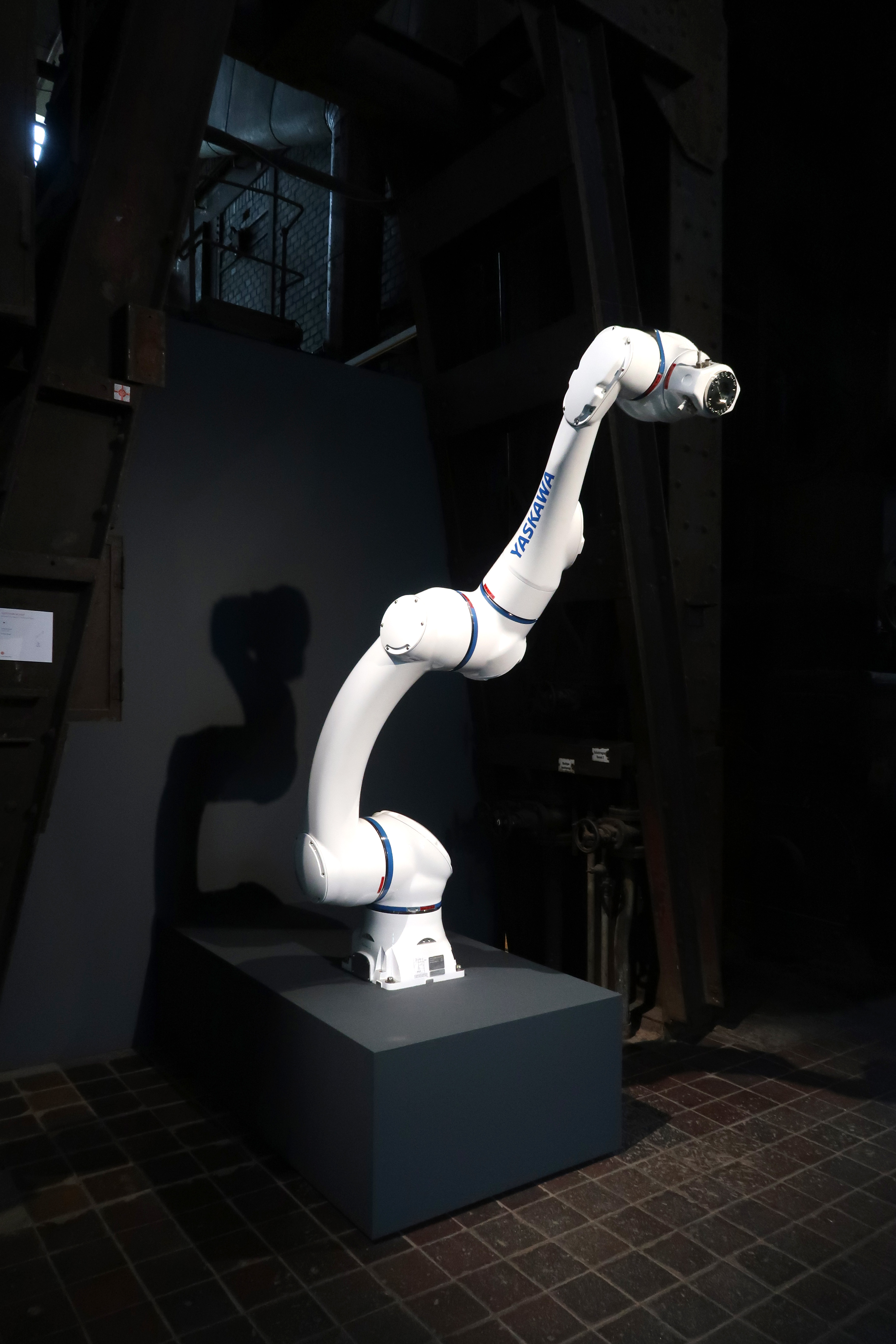 Yaskawa's MOTOMAN HC20DT robot at the Essen exhibition.  Photo: © Swat.io