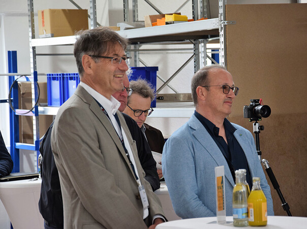 Andreas Hönnige (l.), managing director of the VFA-Akademie gGmbH, and Achim Hütter, chairman of the VFA-Interlift. Photo: © Bernd Lorenz