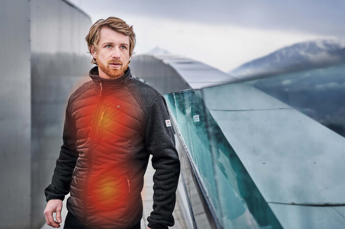  Eine ungewöhnliche Allianz: Kübler kündigt als Ergebnis aus einer Kooperation mit Bosch für das neue Jahr eine akku-gewärmte Jacke an. Foto: © Kübler Workwear