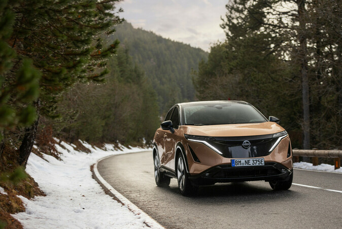 Der Nissan Ariya erweist sich als komfortabel und sehr leise. Foto: © Nissan Der Nissan Ariya erweist sich als komfortabel und sehr leise. Foto: © Nissan