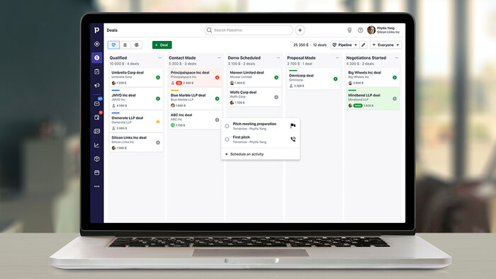 Die CRM-Software von Pipedrive nutzen laut dem Softwarehersteller über 100.000 Unternehmen in rund 180 Ländern.  Foto: © Pipedrive OÜ Die CRM-Software von Pipedrive nutzen laut dem Softwarehersteller über 100.000 Unternehmen in rund 180 Ländern.  Foto: © Pipedrive OÜ